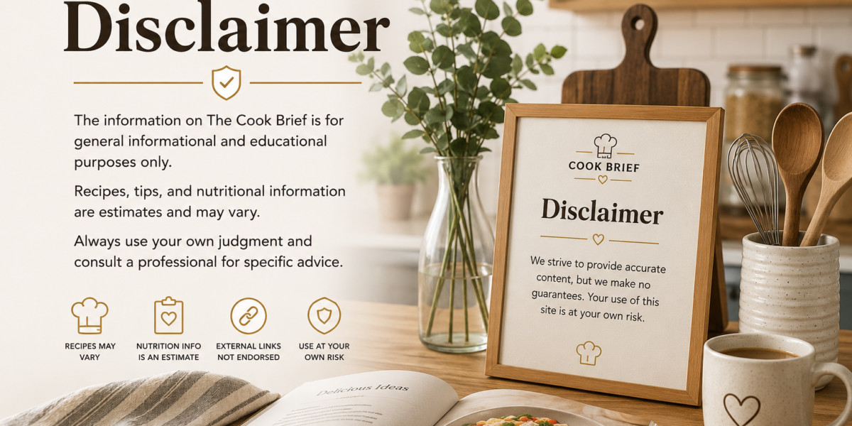the cook brief disclaimer